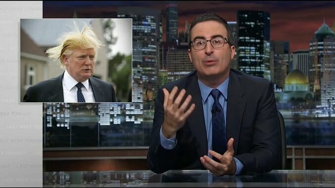John Oliver Takes a Moment to Apologize for His Part in Trump’s Candidacy
