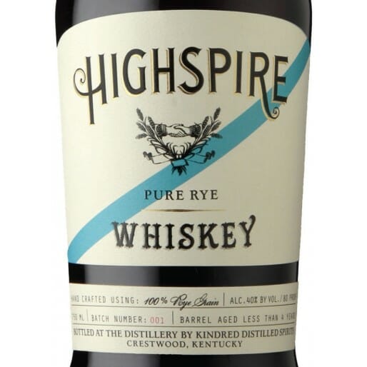 Highspire Pure Rye Whiskey