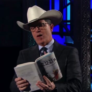 Watch Stephen Colbert Play Rex Tillerson Playing Wayne Tracker