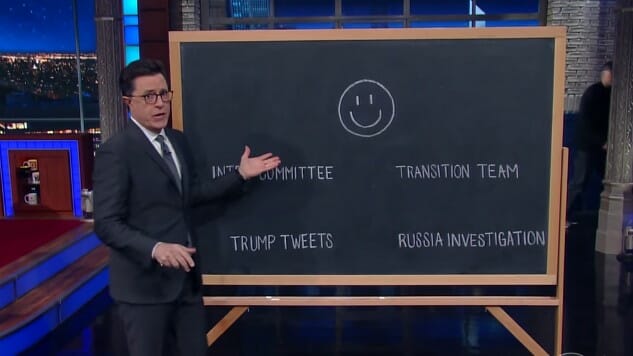 Stephen Colbert Accuses Devin Nunes of Being Deep Inside Trump’s “Inner Circle”