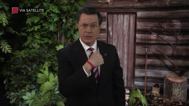 Watch Stephen Colbert (and “Stephen Colbert”) Say Bon Voyage to Bill O’Reilly