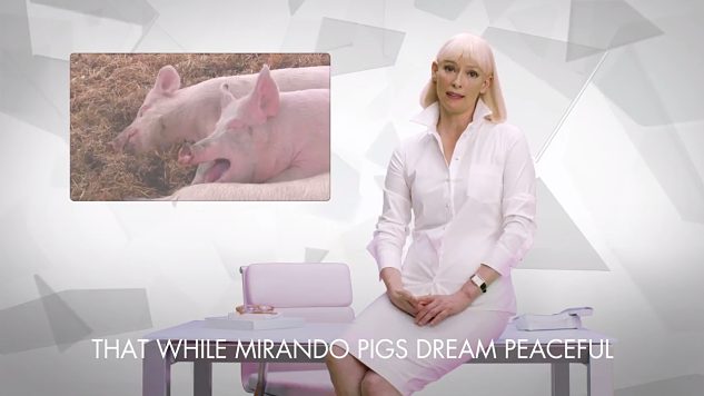 Tilda Swinton Shows Us What Pigs’ Nightmares Look Like In New Okja Promo