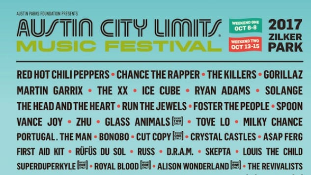 Austin City Limits Releases Massive 2017 Lineup With Chance, Spoon, More
