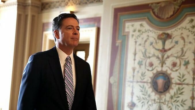 James Comey Once Employed His Stealth Training to Try and Blend in With Curtains and Avoid Trump