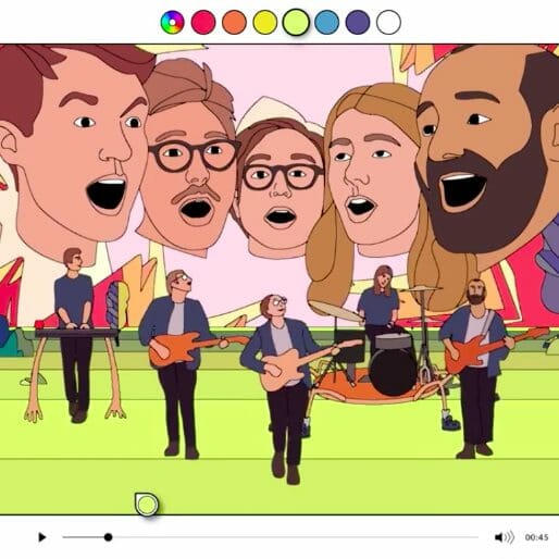 Real Estate Release Interactive, Color-Your-Own Music Video for 