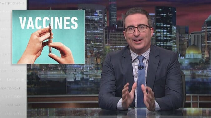 John Oliver Breaks Down Vaccines, Pleads with Parents to Listen to Scientists Over Rob Schneider