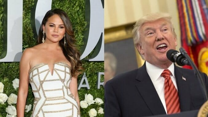 After Years of Trying, Chrissy Teigen Was Finally Blocked by Donald Trump on Twitter