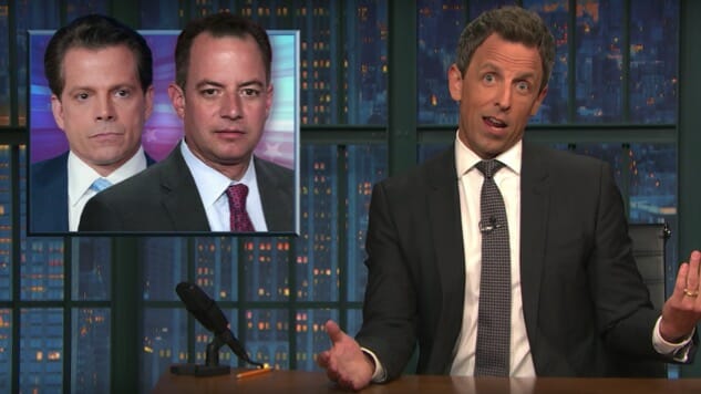 Seth Meyers Delights in The Mooch’s Downfall, Congress’ Dysfunction