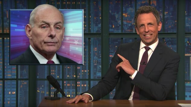 General John Kelly Has Quite a Mess to Clean Up, Says Seth Meyers