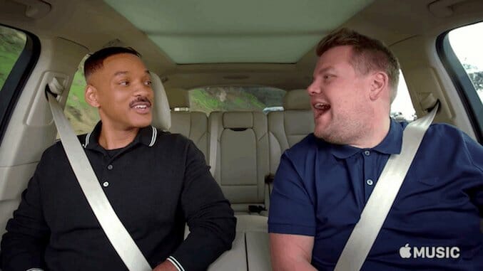 Watch Will Smith and James Corden Get Jiggy With It in First Episode of Carpool Karaoke