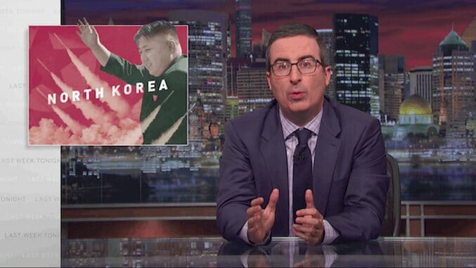 Watch John Oliver Speak Directly to North Koreans on Last Week Tonight