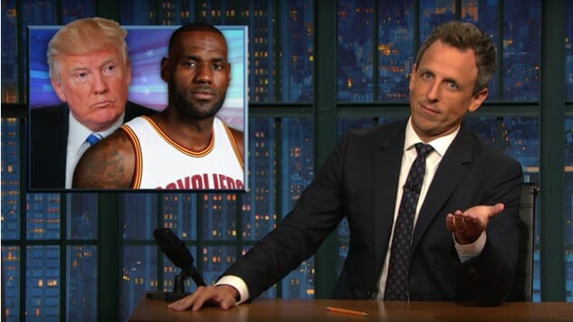 Seth Meyers Takes Trump to Task For Opposing Peaceful Athlete Protests