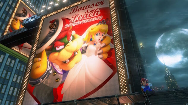 Super Mario Odyssey Allows Mario to Wear Peach’s Wedding Dress via Amiibo