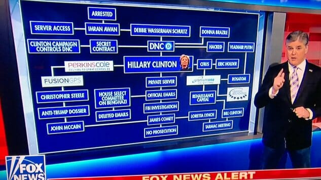 The Funniest Memes About Sean Hannity’s Ridiculous Clinton Conspiracy Chart