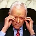 BREAKING: Here's Orrin Hatch Removing a Phantom Pair of Glasses Like a Real Fool