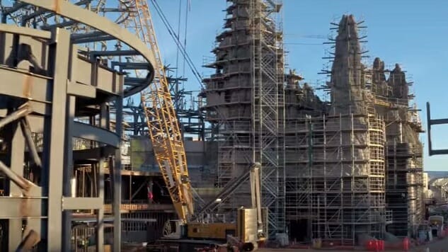 Get a Drone’s Eye View of Disney’s Star Wars Theme Park Expansion Under Construction