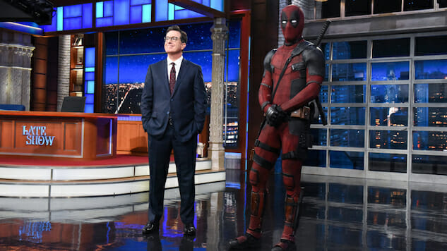 Deadpool Ambushes The Late Show, Riffs with Stephen Colbert