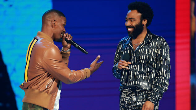 Donald Glover Gives Awkward, Impromptu “This Is America” Performance at BET Awards
