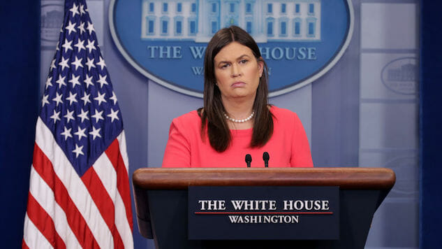 Sarah Huckabee Sanders Attempts to Walk Back Trump’s Comment That Russia Isn’t a Threat to the U.S.