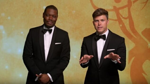 Michael Che and Colin Jost Do a Joke About Politics in This Emmys Ad