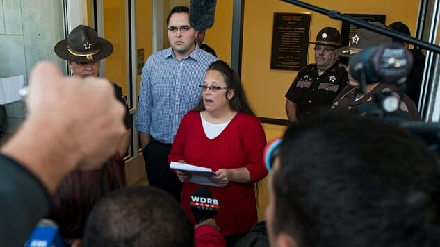 Kim Davis, Who Famously Refused to Issue Same-Sex Marriage Licenses in Kentucky, Lost Tonight