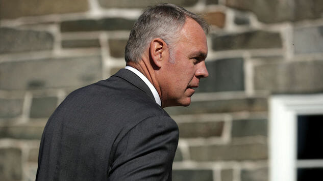 Secretary of the Interior Ryan Zinke Responded to a Demand for His Resignation by Calling a Congressman a Drunk