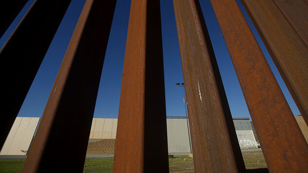 Prototype for Steel Border Wall Sawed Through in Test