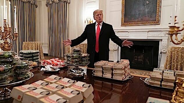 Here Are a Bunch of Pictures of Donald Trump Eating Bad Food