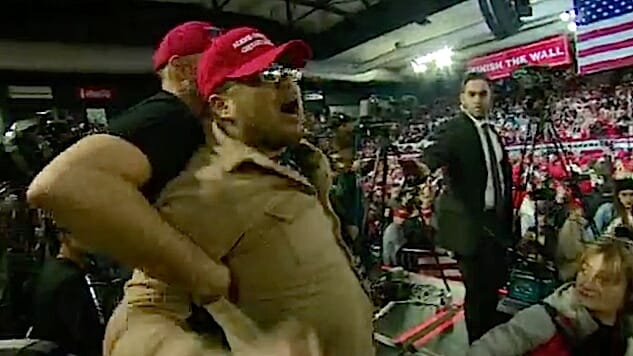 Watch: BBC Cameraman “Violently Shoved” By Trump Supporter at Rally