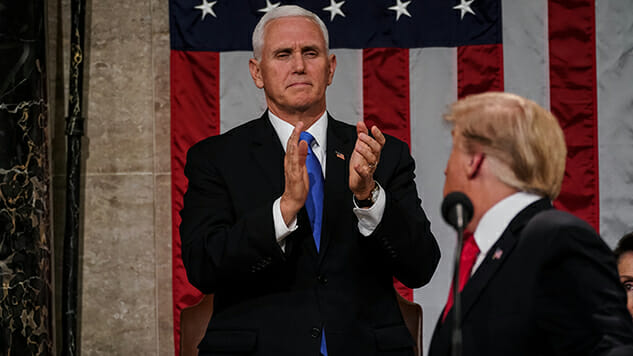 Mike Pence Stands By His Man, Even Behind Closed Doors