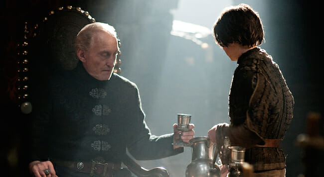 Our Favorite Scenes in Game of Thrones: Arya Stark Tangles with Tywin Lannister, “A Man Without Honor”