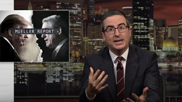 Watch John Oliver Take a Deep Dive Into the Mueller Report on Last Week Tonight