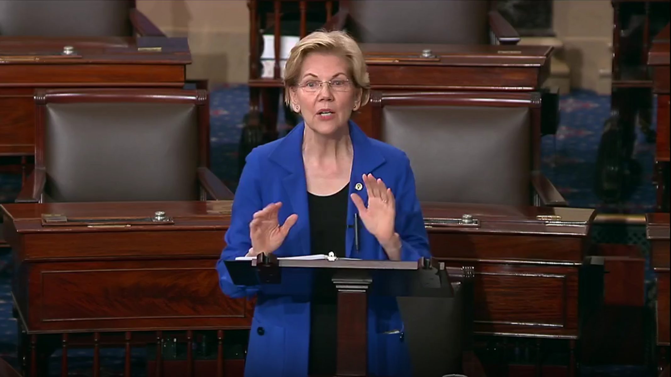 Elizabeth Warren Read Unredacted Portions of the Mueller Report on the Senate Floor