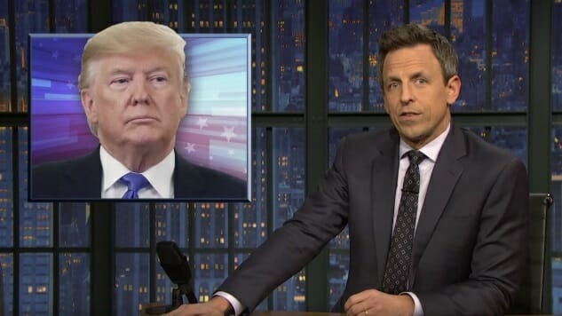 Seth Meyers Takes a Closer Look at Trump’s Impeachment Rant at His Most Recent Unhinged Rally