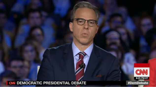 Jake Tapper Was a Contrarian Nightmare During Last Night’s Democratic Debate