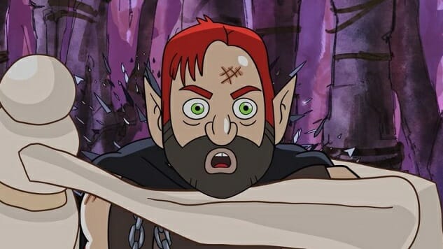 Dan Harmon Gets Squeezed By Some Big Ol’ Bones in This Harmonquest Clip