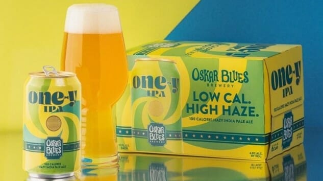 Oskar Blues Is Latest to Jump on the Low-Cal IPA Train, with 100-Calorie “One-y” Hazy IPA