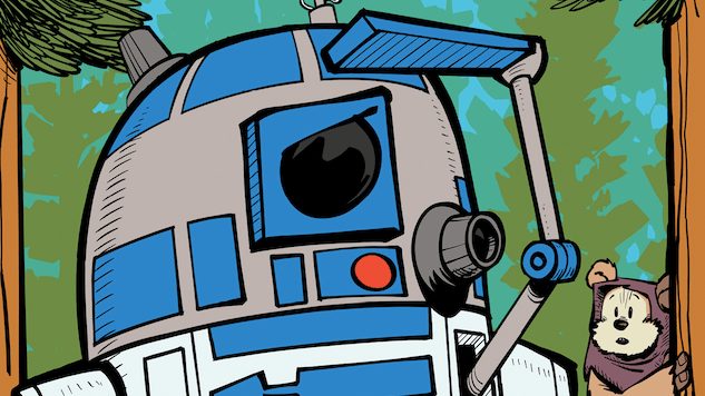 R2-D2 Protects an Ewok in These Illustrations from a New Picture Book