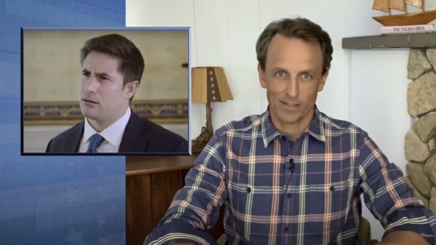 Seth Meyers Takes a Closer Look at Trump’s Axios Interview