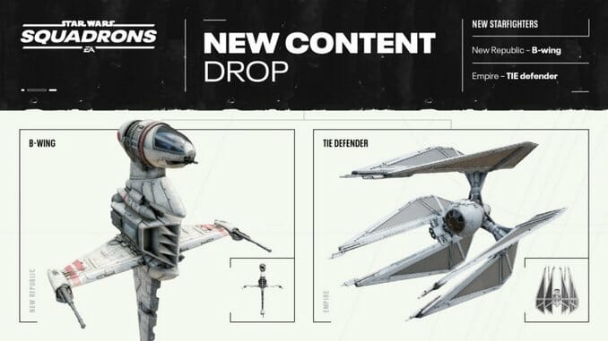 Star Wars: Squadrons Will Add Two Starfighters, New Content in Dual Updates