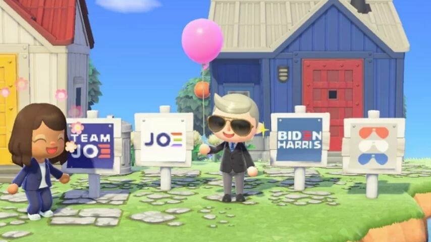 Biden Campaign Creates Digital Campaign Signage for Animal Crossing: New Horizons
