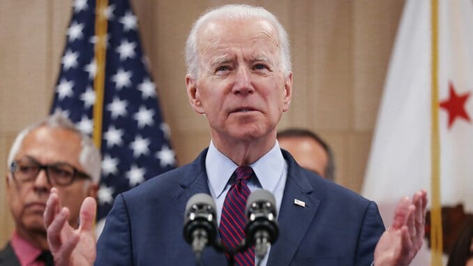 Joe Biden Says He Would Veto a Medicare-for-All Bill as President