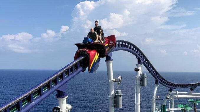 Roller coaster ride across the Atlantic on Carnival Celebration