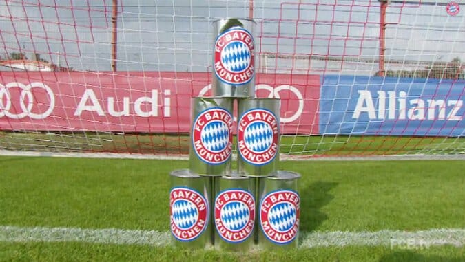 Bayern Munich “Hit the Cans” Challenge