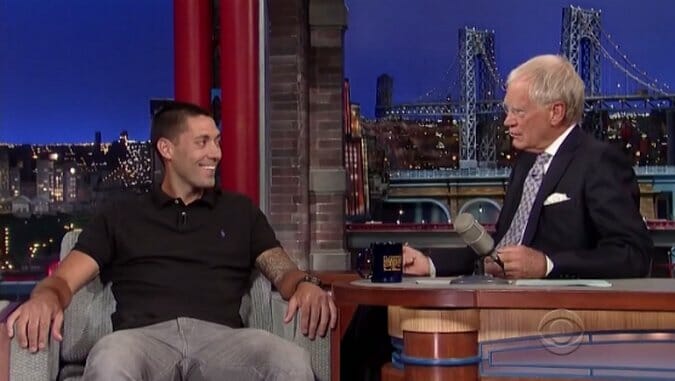 Clint Dempsey Talks Soccer with Dave Letterman