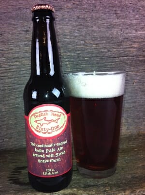 Dogfish Head Sixty-One: An IPA with Syrah Must