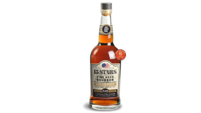 15 Stars Fine Aged Bourbon 7 & 15 Year Whiskey