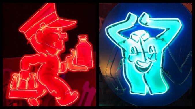 Signs at the Neon Museum in Las Vegas