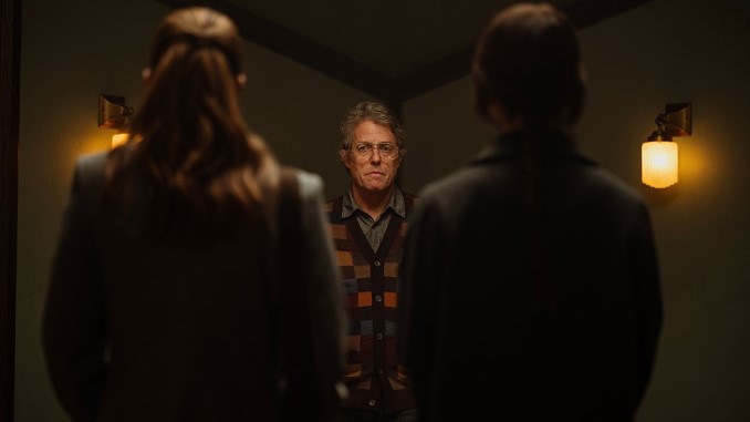 Hugh Grant, Sophie Thatcher, and Chloe East elevate the maze games of Heretic