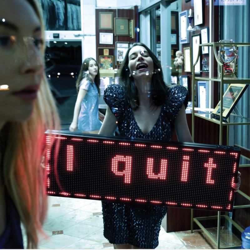 HAIM I quit album cover by Paul Thomas Anderson